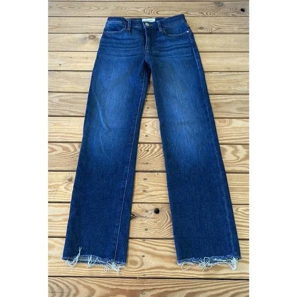 Frame Le High Straight Jeans Size 24 Women’s Blue - Picture 1 of 10